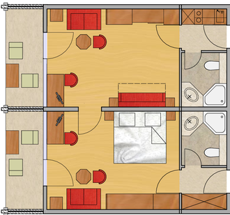 Zweiraum-Appartement