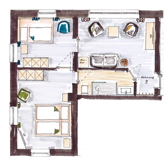 Wohnung im Gästehaus