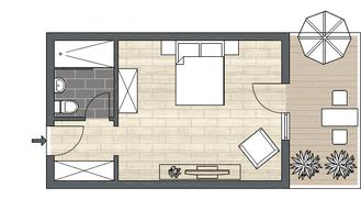 Doppelzimmer Superior Balkon