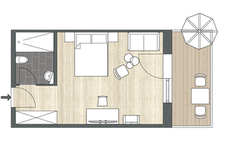 Doppelzimmer Deluxe Balkon Plus❄️