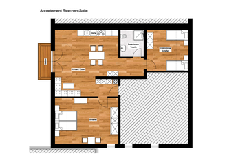 Storchen-Suite ******   neu und schick mit Möbeln vom Schreiner