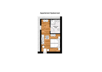 Spatzennest *** neu und schick mit Möbeln vom Schreiner